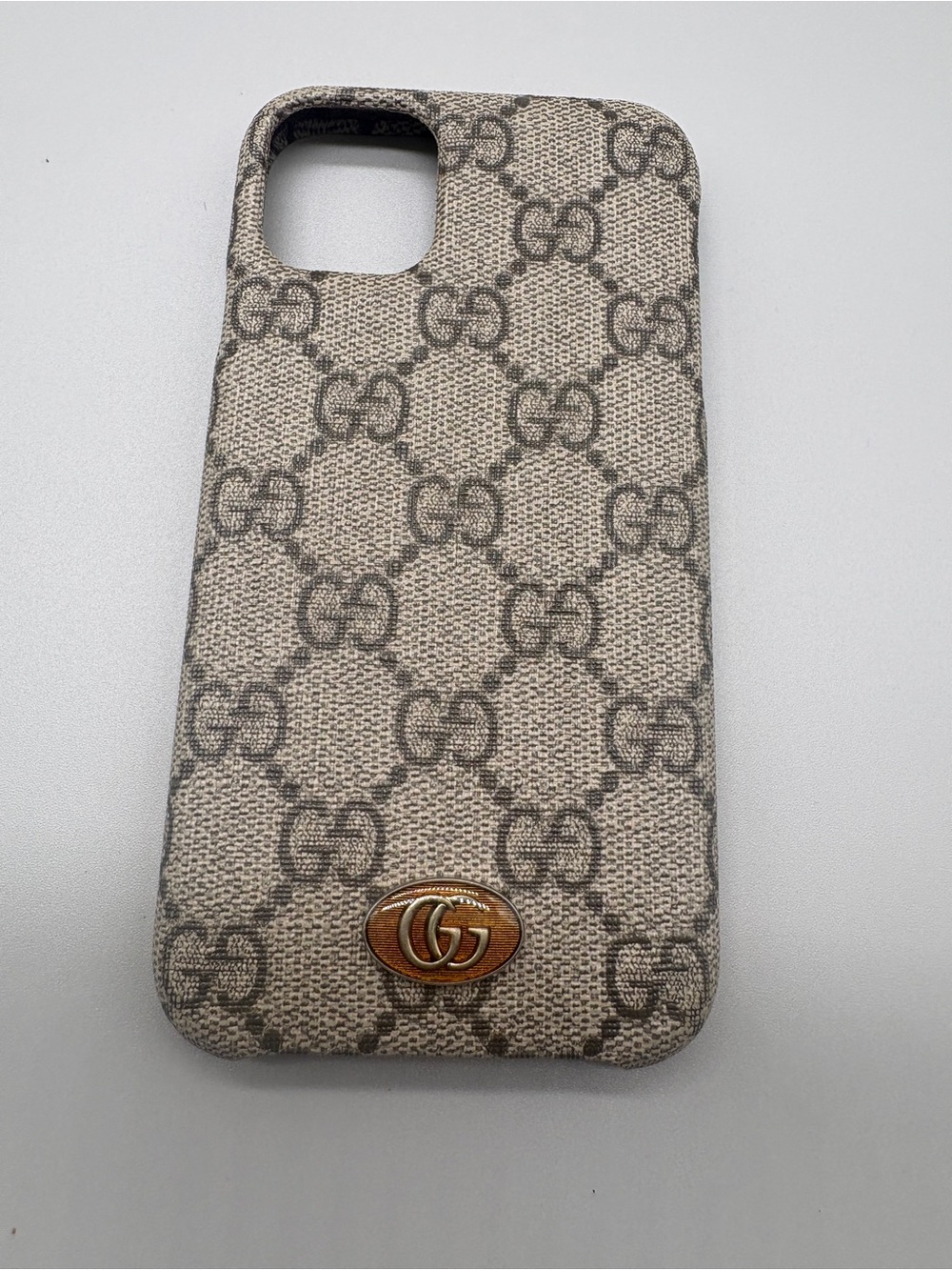 Gucci Ophidia GG Supreme iPhone 11 Case Beige Ebony 625710
